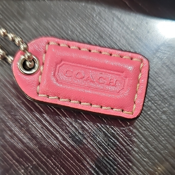 Coach Multicolor Sketch Print Wristlet with White Trim - Picture 3 of 6